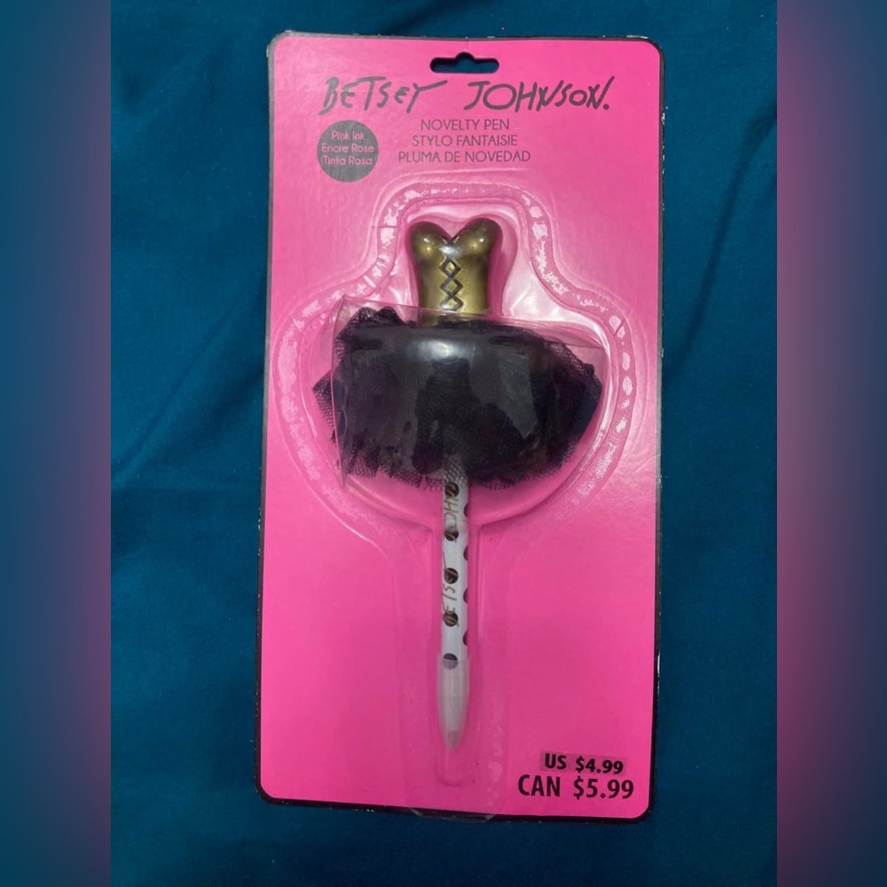 Betsy Johnson Black Gold White Ballet Tutu Pen
